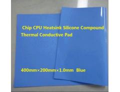 400×200×1.0mm Blue Chip CPU Heatsink Silicone Compound Thermal Conductive Pad