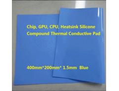 400×200×1.5mm Blue Chip CPU Heatsink Silicone Compound Thermal Conductive Pad